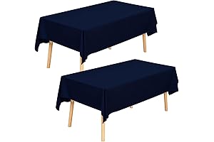 Fixwal Navy Blue Tablecloth: Sophisticated Elegance for Your Dining Needs