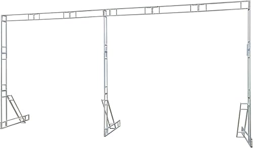 Miniatura 7 de Kit profesional de soporte para telón de fondo, 10 x 20 pies, sistema de soporte de fondo resistente, marco de cortina de metal, soporte de metal