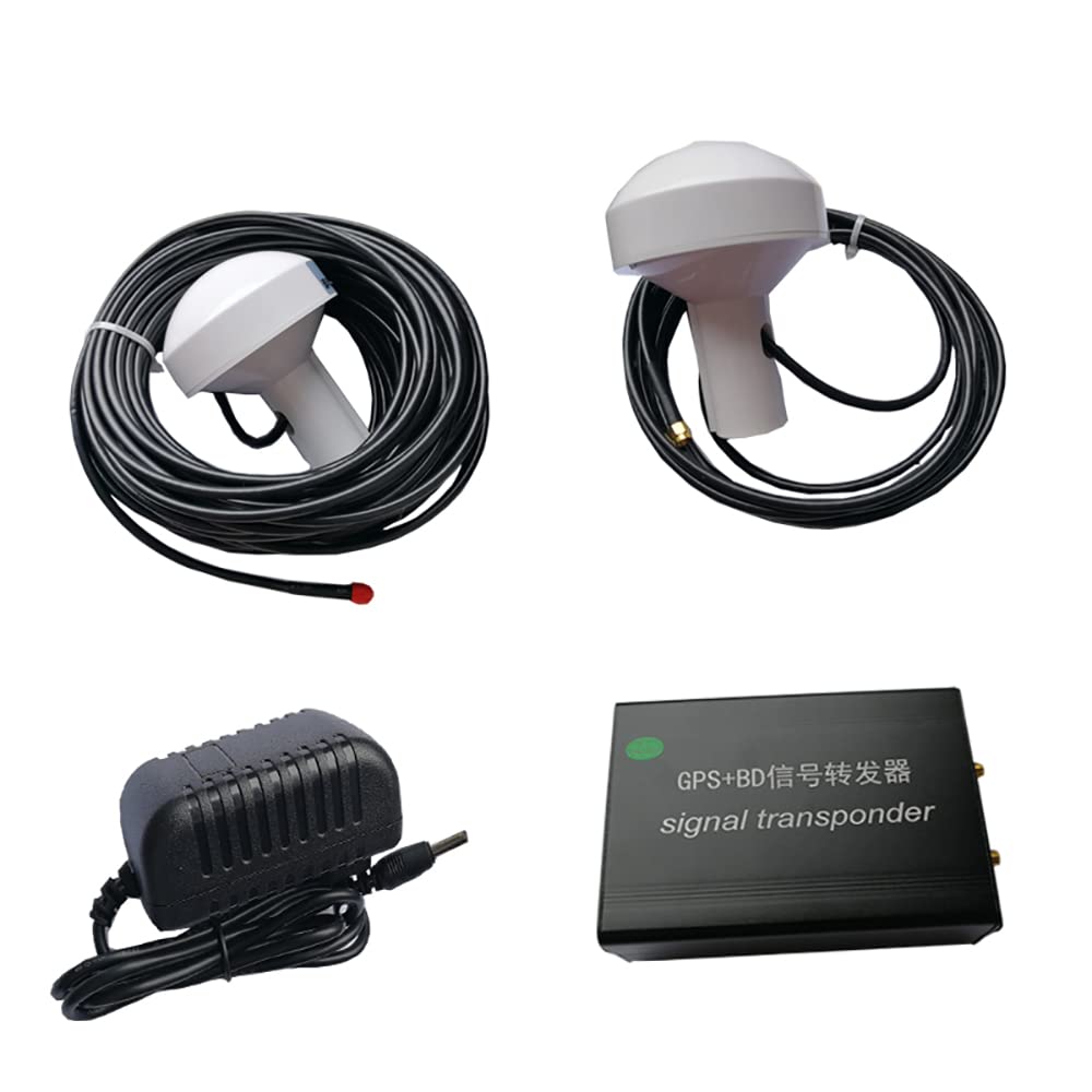 Repetidor de Señal GPS de Doble Frecuencia, Repetidor de Señal Beidou, Amplificador GPS, Amplificador GPS, Cobertura Interior GPS+bd AC100-240V 48-52dB -40~85℃(set 4)