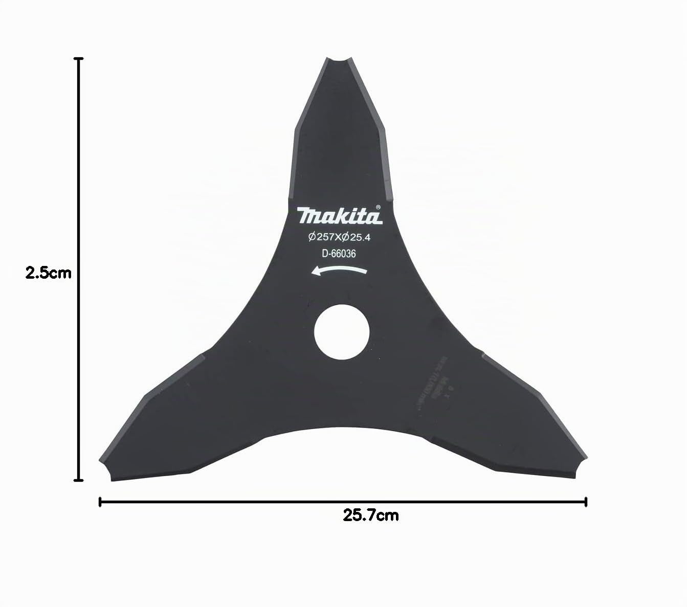 Lames 3 dents pour débrousailleuse Ø 255 mm DUR368/369 - MAKITA D-66036