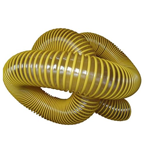 Leaf Vacuum Collection Yard Hose (8 inch x 6 feet) | Clear Urethane .030" Wall