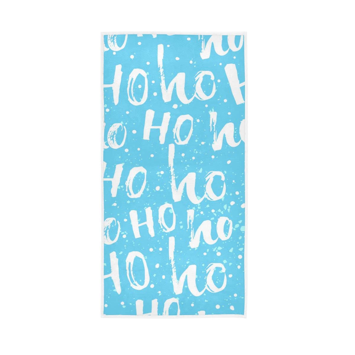 LSRCPD Merry Christmas Ohohoh Pattern Soft Bath Towel Absorbent Hand Towels Multipurpose for Bathroom Hotel Gym Spa 30"x15"