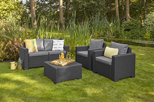 Keter Set California 2 Poltrone con Cuscino