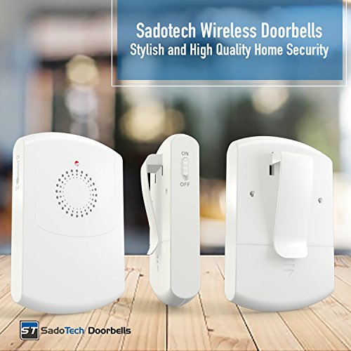 Wireless Caregiver Call Button System - Medical Alert System for Seniors & Elderly Care - Caregiver Pagers and Beepers w/ Flashing LED for Hearing Impaired, Belt Clip, Vibrating Receiver, Transmitter - Thumbnail 4
