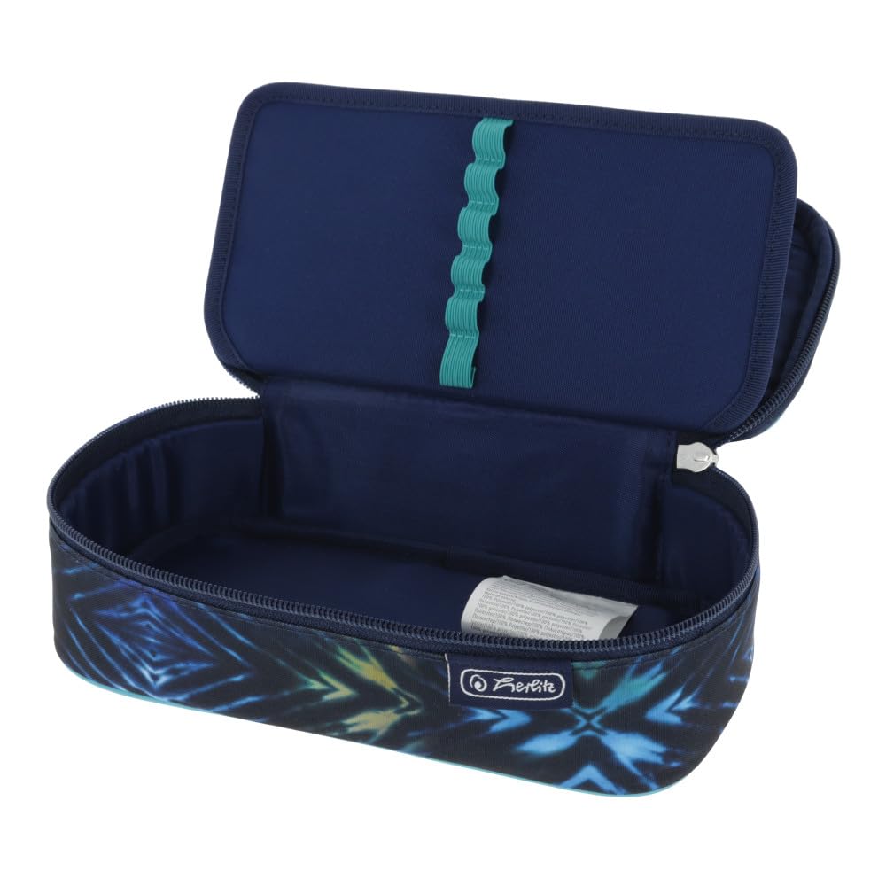 Herlitz Piórnik Szkolny kosmetyczka Beatbox New Batik Fearless | Zamek błyskawiczny | Saszetka Etui Organizer na Długopisy Pióra Kredki Akcesoria | Wytrzymały Solidny | Dzieci Młodzież