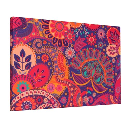 Impression florale ethnique pour sublimer les murs de votre chambre