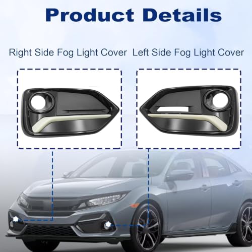 Grille antibrouillard Civic 2017-2021 pour remplacer cache