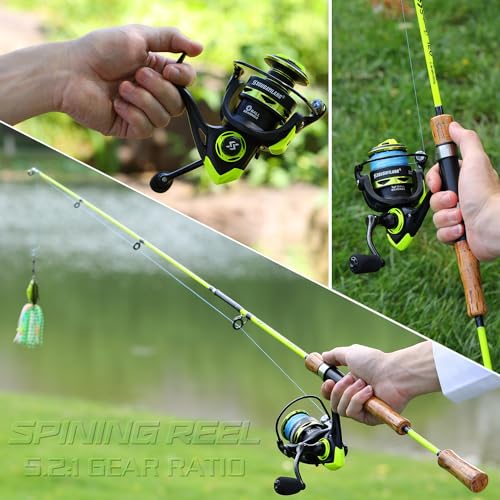Sougayilang Spinning Reels, Lightweight Ultra Smooth Spinning Fishing Reels, 20LBs Max Drag 5.2:1 Saltwater Freshwater Spinning Fishing Reel - image 9