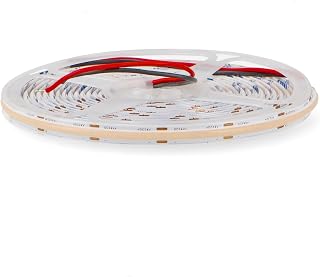 Striscia LED 24V - 5 metri, 256 LED/m, colore 3000K, IP20, ideale per illuminazione...