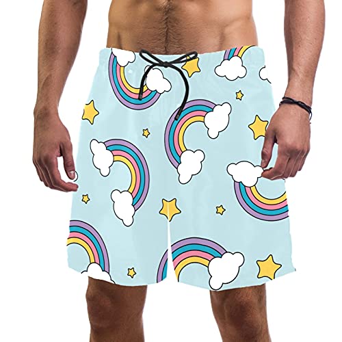 Short de bain homme multicolore idéal pour la plage et le surf S