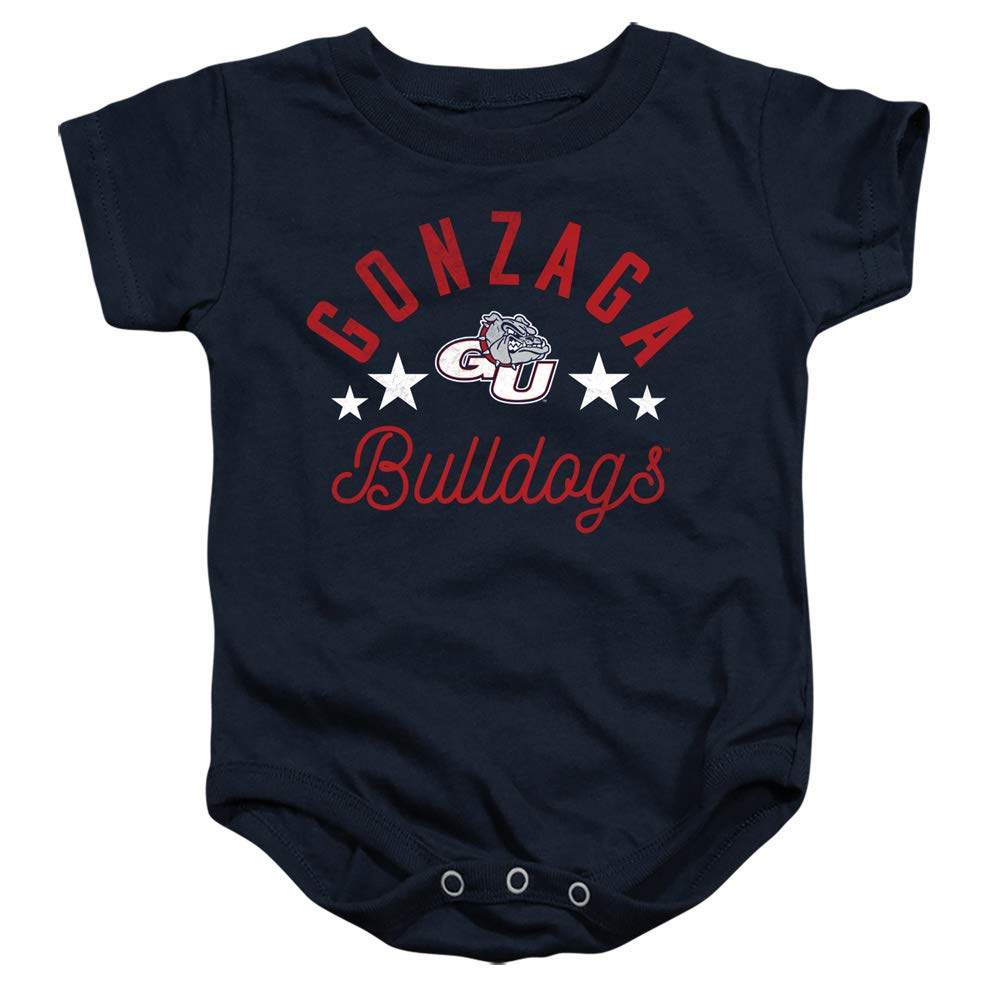 Gonzaga University Official Bulldogs Unisex Infant Snap Suit for Baby,Navy, 6 Months