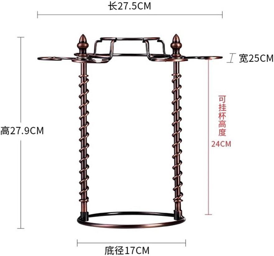 Hanging Inverted High Legged Glasses on The Wine Glass Rack 6 Pieces for Home Red Decoration