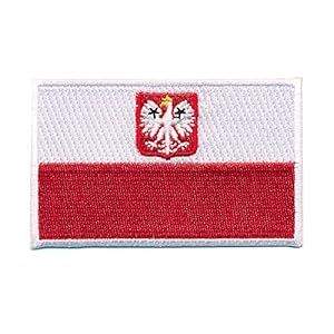 30 x 20 mm Poolse vlag Warschau Polska Poland Flag applicatie patch 0660 Mini