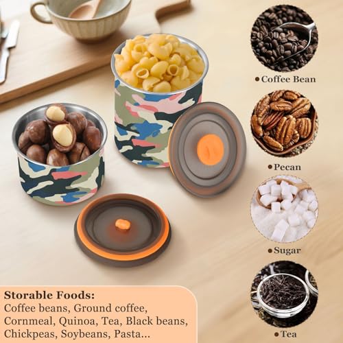 Contenedor de café acero inoxidable con diseño camuflaje miniatura 6