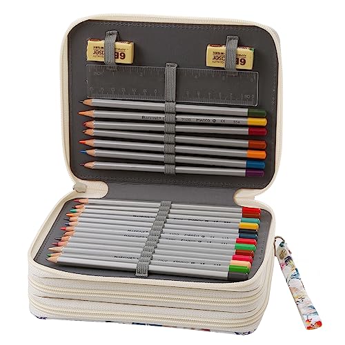 Image of 72 Slots Pencil Case Organizer w /Removal Handle Strap