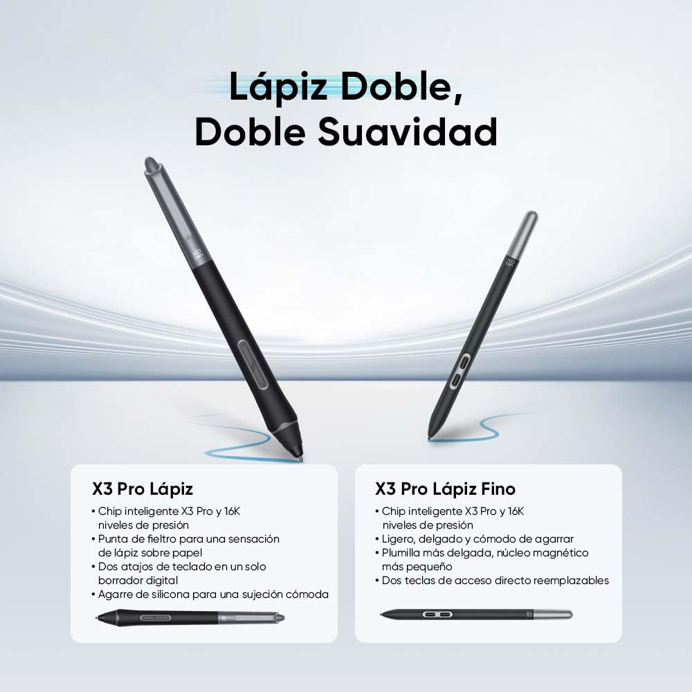XPPen Artist Ultra 16 Tableta Gráfica con Pantalla Táctil OLED 4K 2 Lápiz | Tableta Gráfica Dibujo Digital con Pantalla Táctil OLED 4K de 16" con 2 Lapices de X3 Pro Chip Inteligente 16K Niveles
