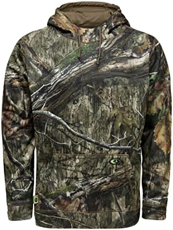 Mossy Oak Men's Standard Camo Hunting Hoodie Performance Fleece, Country DNA, X-Large