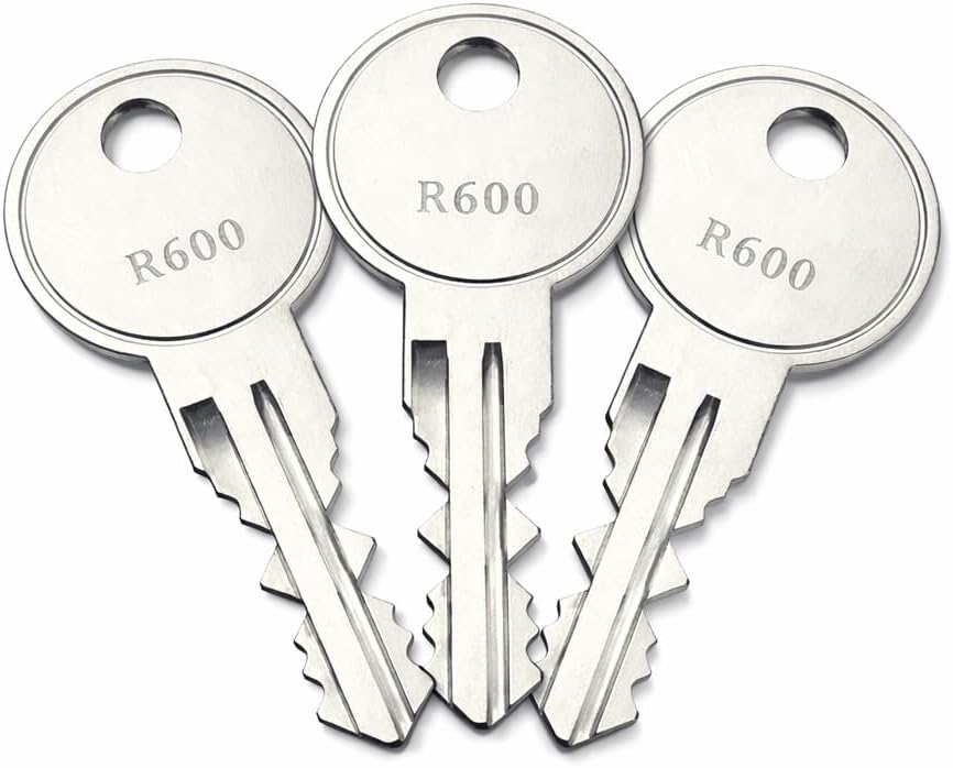 3-Pack R610 Keys Compatible with Retrax Truck Bed Tonneau Covers, for Key Codes R600-R611, Pre-Cut to Your Selected Code