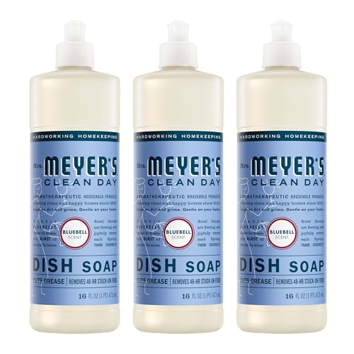 Image of MRS. MEYER'S CLEAN DAY Liquid Dish Soap, Bluebell, 16 fl. oz - Pack of 3
