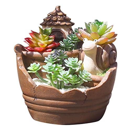 植木鉢 フラワーポット かわいい 多肉植物 ポット 標本鉢 鉢植え コンテナホルダー プラントレス 底穴付き 育苗ポット 実用的 生け花 ガーデンデコレーション 植物栽培 飾り 家庭菜園 バルコニー/屋内/屋外 ガーデン (松かさ)
