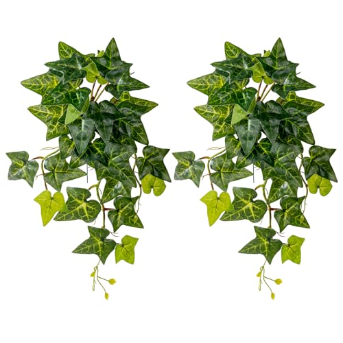 Bailikang 2PCS Fake Plants Decor,Artificial Morning Glory for Home Decor Indoor,Fake Ivy Plants...