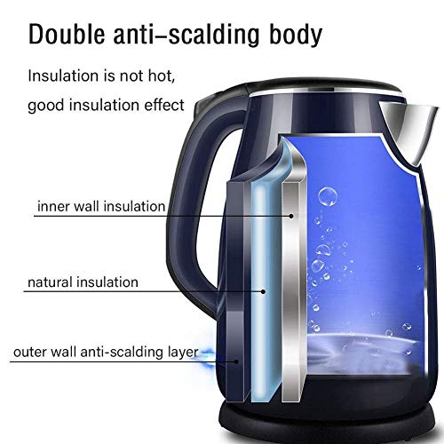 Hervidor eléctrico de agua inoxidable 1.8L 1800W miniatura 6