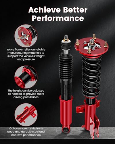 2005-2014 Ford Mustang cciyu Coilover Suspension Shock Absorbers Height Adjustable Coilovers Lowering Kit - Image 5