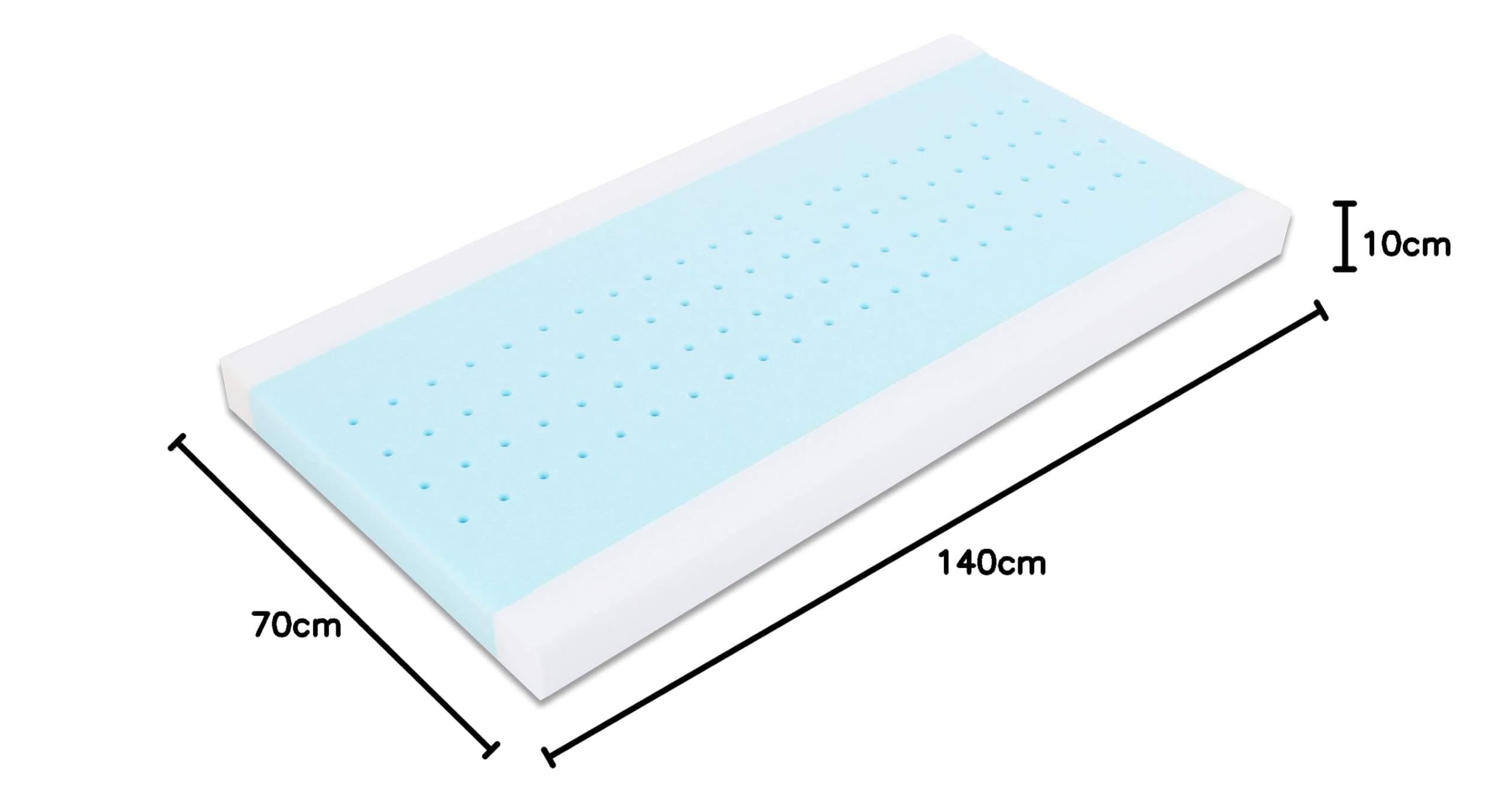 babybay Materac do łóżeczka dziecięcego 70 x 140 Medicott ekstra pachnący