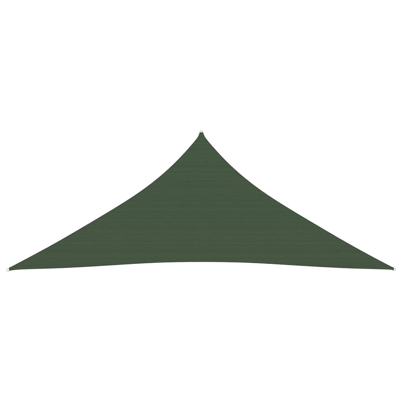 Vela Parasole 160 g/m² Verde Scuro 5x6x6 m in HDPE,Tenda a Vela Impermeabile Rettangolare Vela Ombreggiante Parasole Protezione Raggi U V per Esterno Giardino terrazza