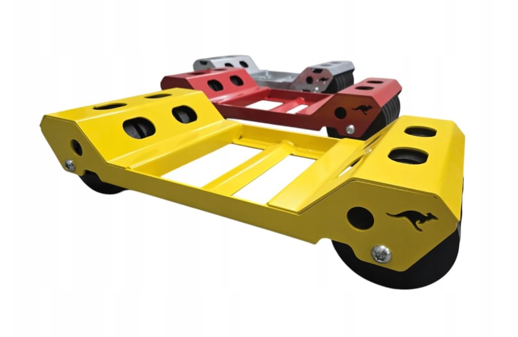 MotoJarsons Abschlepproller 1600 kg – Profi-Rangierhilfe vollverzinkt mit 133 mm Schwerlastrollen, TÜV-Zertifiziert, für SUV, Bus & Transporter, Unterfahrwagen