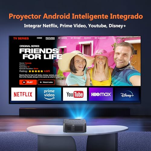 Proyectores, Wireless proyector mexico Marca E T EASYTAO (3)