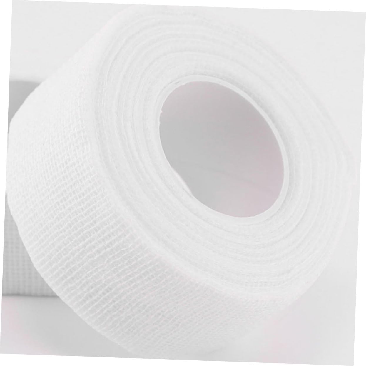 5PCS White Cotton Elastic Self-Adhesive Bandages Sports Tape for Men Women Breathable Protective Wraps for Athletic Support and First Aid