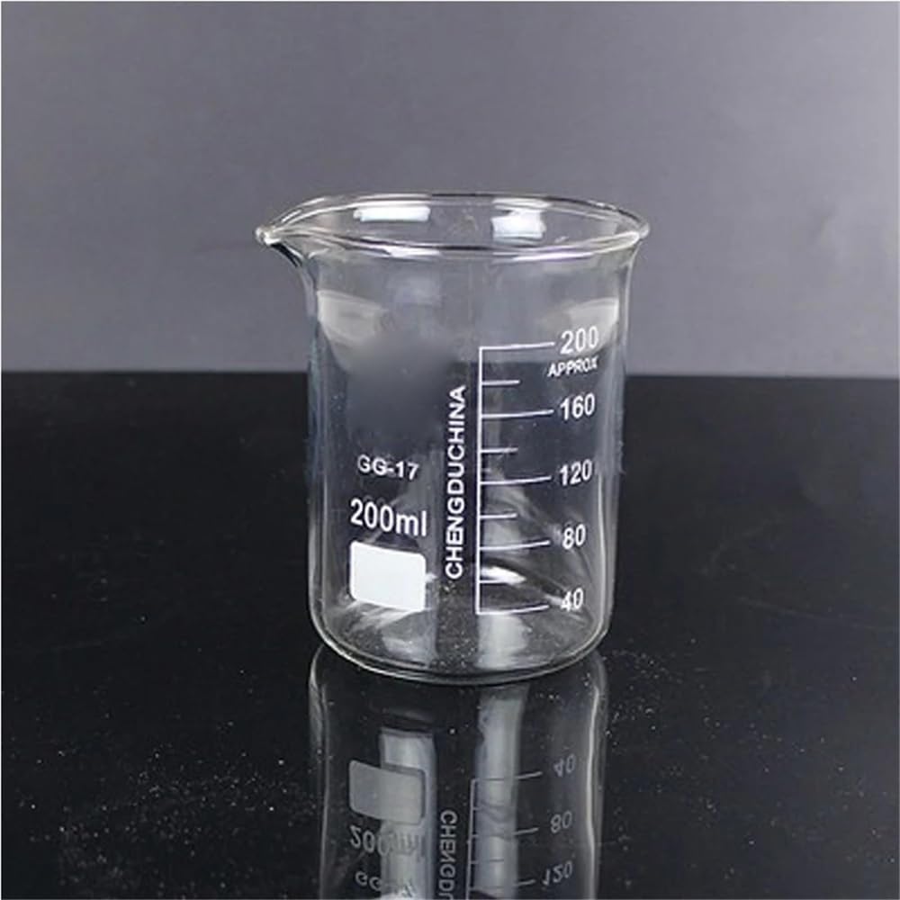 Laborglaswaren 1set Labor Glas Becher Alle Größen Experiment Labor Ausrüstung Größen(Set 4)
