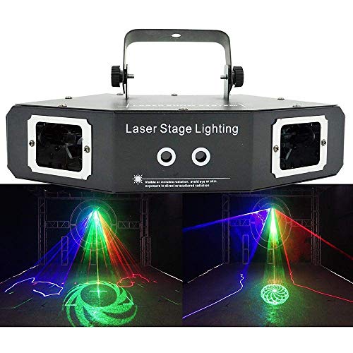 Bühnenbeleuchtung DMX 512 4-Loch RGB Vollfarbstrahl DJ-Effekt Projektor Scanner Bühnenlichtleiste Party Disco Karaoke Ktv Lampe