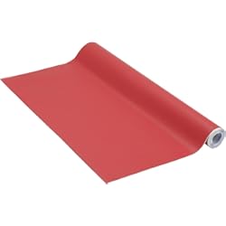 Laminas 3D Por Mayor Venilia Lámina adhesiva, Mate Rojo oscuro Rojo vino, 67.5cm x 3m, Espesor 160μ, Vinilo autoadhesivo para muebles o cocina, decorativas papel pintado pared, PVC sin ftalatos, Fabricado en UE