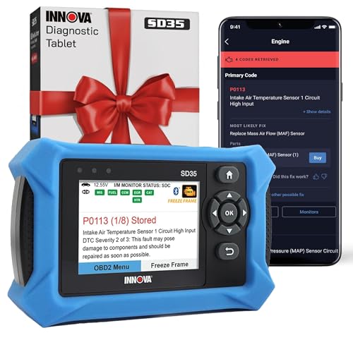 Innova SD35 OBD2 Scanner – ABS, SRS, TPMS & Check Engine Code Reader, Live Data, All System Diagnostics, Compatible with Most Vehicles