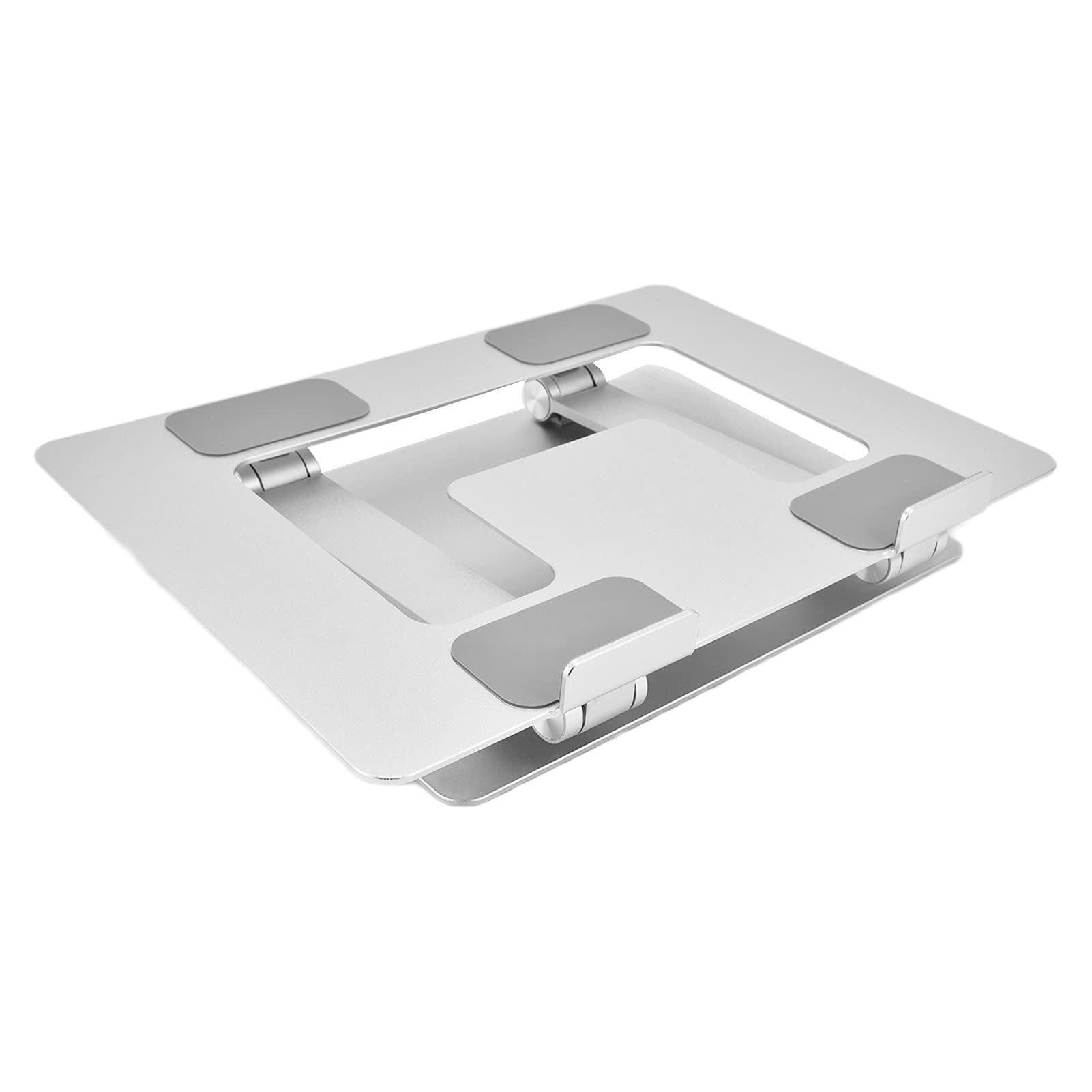 Soporte Plegable para portátil, Elevador de Ordenador de aleación de Aluminio con Orificios de disipación del Calor, Soporte ergonómico y Ajustable en Altura para notebooks, Ideal
