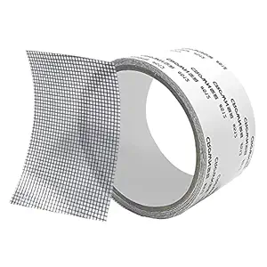 ACEBON Window Screen Repair Tape, Strong Adhesive & Waterproof 2x80'' Good for Covering up Holes and Tears Firmly, Screen Repair Kit Tape for Door and Window Screen (Black)