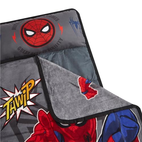 Image of Super Soft Plush Toddler Quilted Nap Mat with Built in Blanket and Pillow