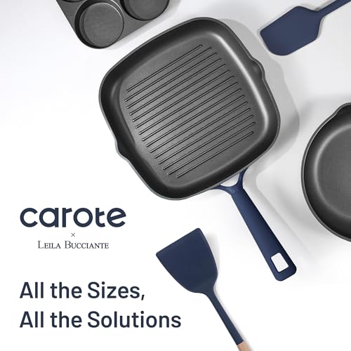 Image of CAROTE 31PCS Pots and Pans Set, Nonstick Cookware Set Kitchen Non Stick Induction Titanium Cookware Non-toxic Granite Cooking set, PFOA Free