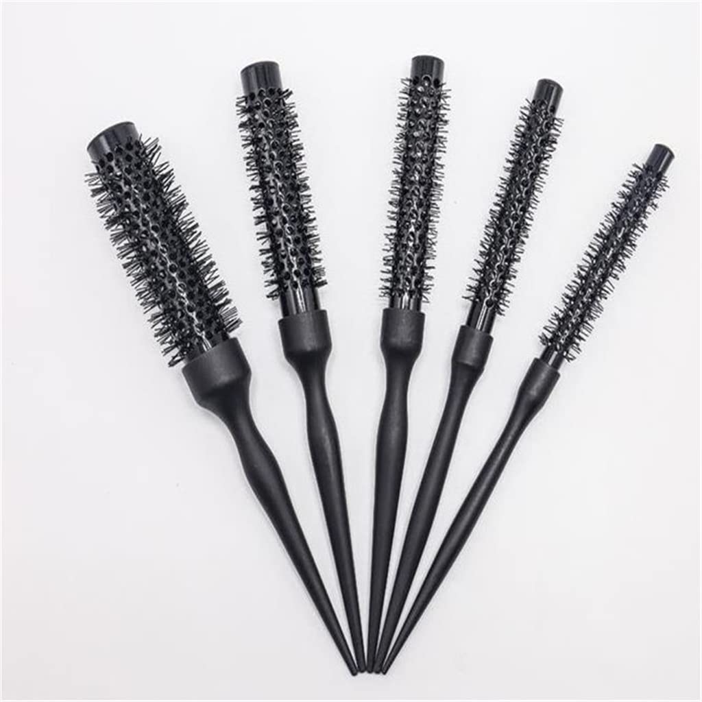 Pettine per capelli rotondo Parrucchiere Curling Spazzole per capelli Nylon Ceramica Tubo di ferro Rotondo Pettine Salon Styling