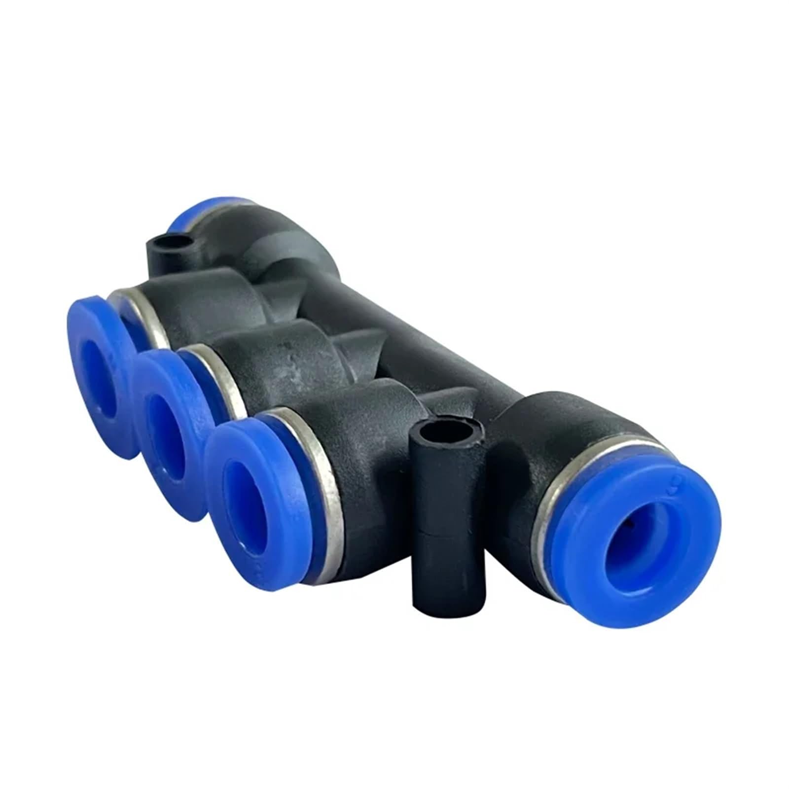 100 Uds PK accesorios neumáticos de plástico de 5 vías conectores rápidos conector de manguera de agua empuje de aire rápido 4 mm 6 mm 8mm 10mm 12mm(PK6)