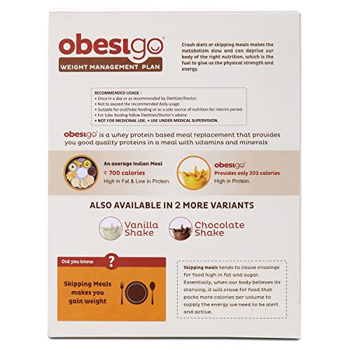 Obesigo BLCD Weight Management Plan 7 Sachets of 50 g each of Premium Mango shake (350gm) - Image 5