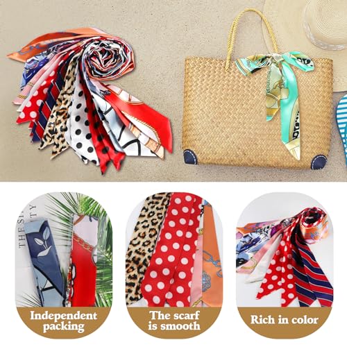 Hajoyful Neckerchief Scarf - Hairband Handbag Handle Ribbon Fashion Bag for Women Girls Decoration4