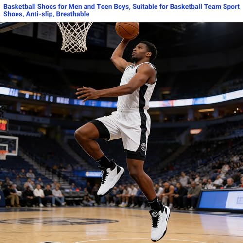 Image of Beita High Upper Basketball Shoes for Men Sneakers Breathable Sports Shoes Anti Slip