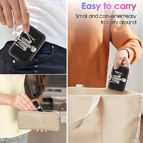 Image of Portable Dental Floss Case - Easy to Store Floss Picks, Perfect for Travel, Hotels, Dinners, Appointments, Human Skeleton, 1 Foot (Pack of 1), Pouch