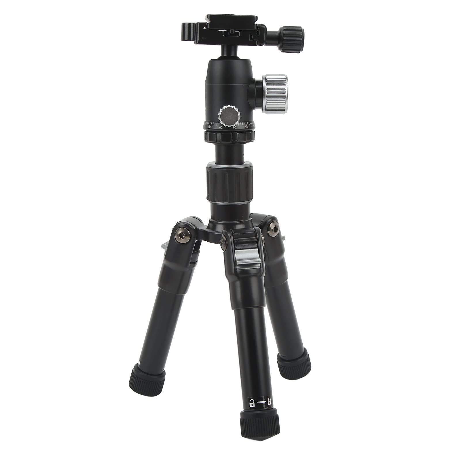 Denash Mini Treppiede in Alluminio in Lega Compatto Tripode Compatto per Viaggi All'aperto, Accessori Fotografici