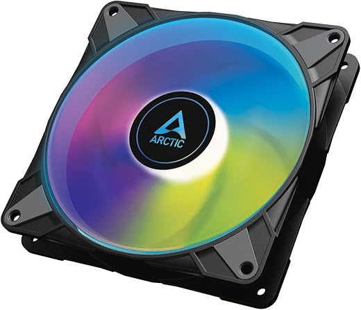 ARCTIC P14 PWM PST A-RGB – Case Fan, 140 mm PWM, Optimised for Static Pressure, Semi-Passive: 0-1900 RPM, 5V 3 Pin A-RGB LED, Single Fan – Black,…