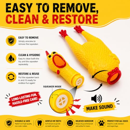 Image of 7 Piece Dog Toys Set, Cotton Rope Chew Toys, Squeaky Chicken, Rope Ball, Tug Toy, Interactive Pet Toys for Small, Medium & Large Dogs