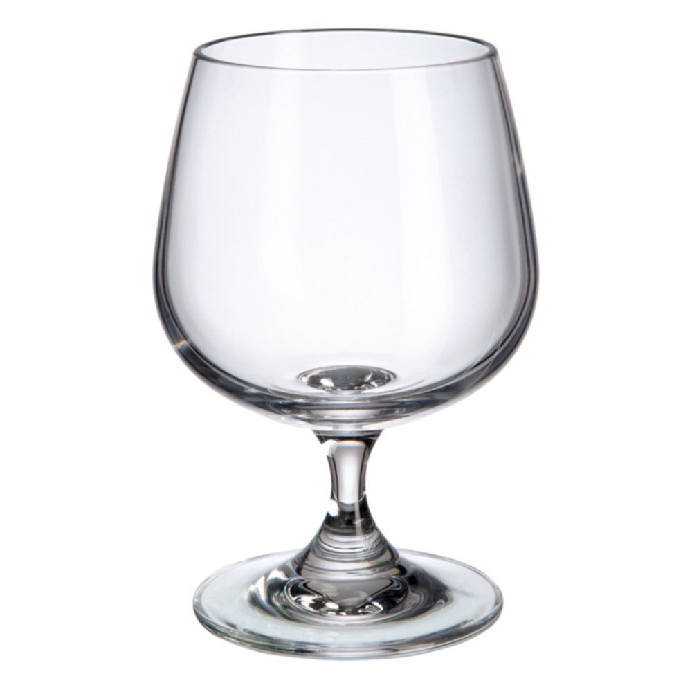 Bohemia Crystal Nora Glasses of Brandy, Glass, 8 x 8 x 13 cm, Pack of 6